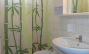 apartments MIRAMARE: C8/2-8 - bathroom with shower-curtain (example)